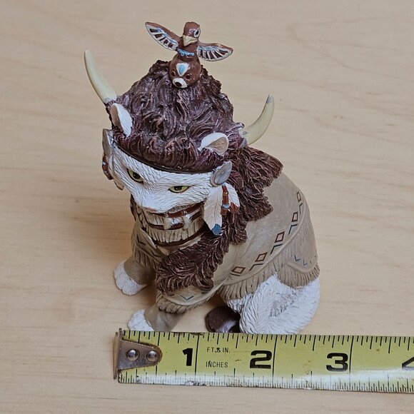 Hamilton Collection Totem Tom Cat Kitten Feathers 'n Furs Native American Native - Picture 8 of 11